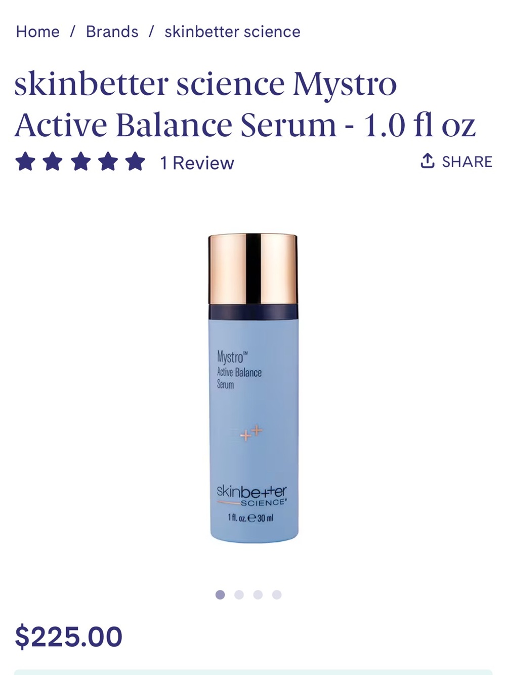 NIB Mystro Active Balance Serum — Blue